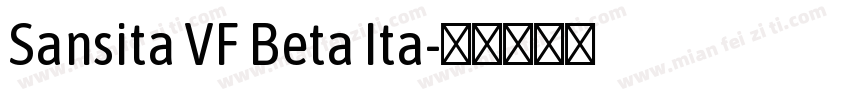 Sansita VF Beta Ita字体转换